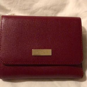 Furla red leather wallet